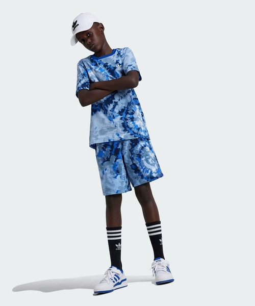 adidas（アディダス）の「アディダス オリジナルス タイダイ 総柄プリント ショーツ / アディダスオリジナルス adidas Originals（その他パンツ・キッズ・ブルー/ブルー系その他・130/140/150/160）」の11枚目の写真