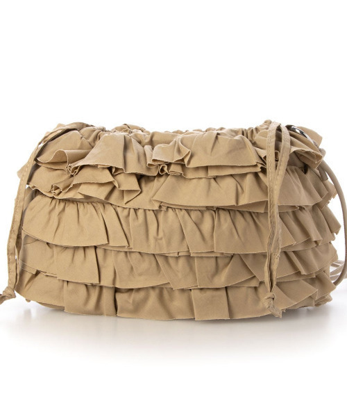 cache cache（カシュ カシュ）の「カシュカシュ cachecache / コットンフリルショルダー（ショルダーバッグ・レディース・ダークグレー/ブラック/ベージュ/ホワイト・FREE）」の19枚目の写真