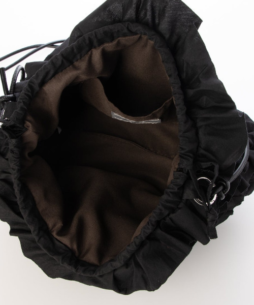 cache cache（カシュ カシュ）の「カシュカシュ cachecache / コットンフリルショルダー（ショルダーバッグ・レディース・ダークグレー/ブラック/ベージュ/ホワイト・FREE）」の8枚目の写真