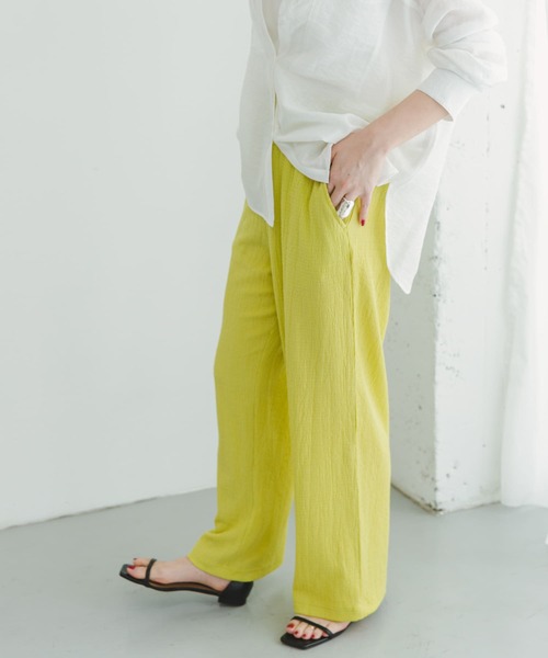 ITEMS URBANRESEARCH（アイテムズ アーバンリサーチ）の「カットヨウリュウイージーパンツ（その他パンツ・レディース・ブラック/イエロー/モカ・FREE）」の17枚目の写真