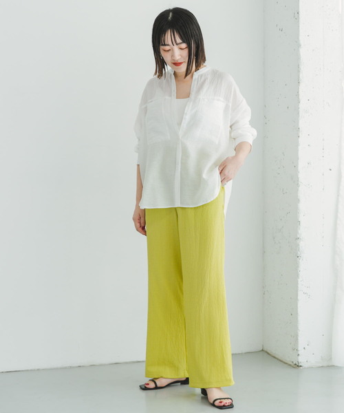 ITEMS URBANRESEARCH（アイテムズ アーバンリサーチ）の「カットヨウリュウイージーパンツ（その他パンツ・レディース・ブラック/イエロー/モカ・FREE）」の15枚目の写真