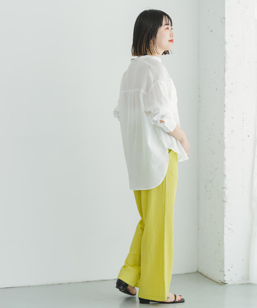 ITEMS URBANRESEARCH（アイテムズ アーバンリサーチ）の「カットヨウリュウイージーパンツ（その他パンツ・レディース・ブラック/イエロー/モカ・FREE）」の14枚目の写真