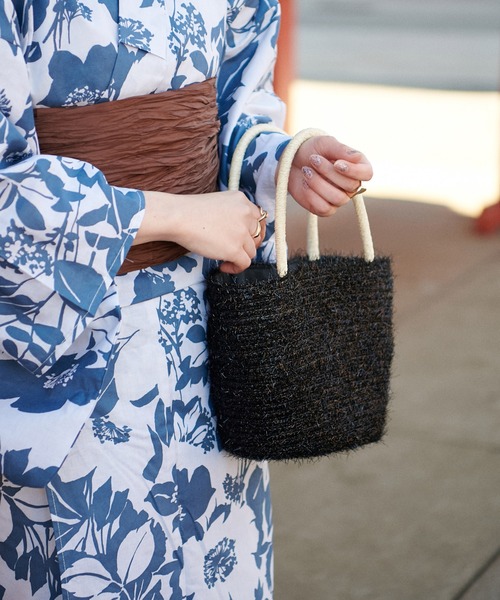 DISCOAT（ディスコート）の「メタリックカゴバッグ（かごバッグ・レディース・ピンク/シルバー/グリーン/ブラック・FREE）」の10枚目の写真