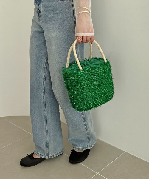 DISCOAT（ディスコート）の「メタリックカゴバッグ（かごバッグ・レディース・ピンク/シルバー/グリーン/ブラック・FREE）」の22枚目の写真