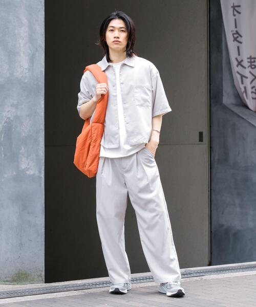 セール】『イージーケア/セットアップ対応』リネンライクタックワイド