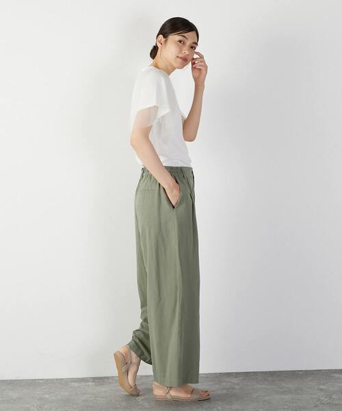 MELROSE claire(メルローズ クレール)の「チュールスリーブプルオーバー(Tシャツ/カットソー・レディース・オフホワイト/ライトグレー/チャコールグレー・FREE)」の10枚目の写真