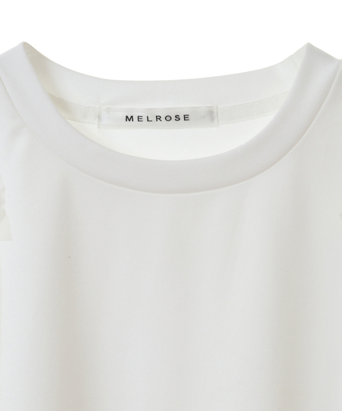 MELROSE claire(メルローズ クレール)の「チュールスリーブプルオーバー(Tシャツ/カットソー・レディース・オフホワイト/ライトグレー/チャコールグレー・FREE)」の13枚目の写真