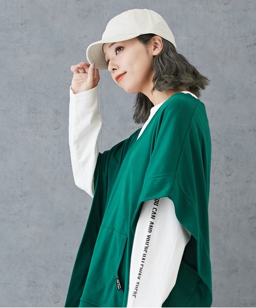 CUBE SUGAR(キューブシュガー)の「ツイルショートブリムキャップ(キャップ・レディース・ブラック/ナチュラル/チャコールグレー/ベージュ・M)」の5枚目の写真