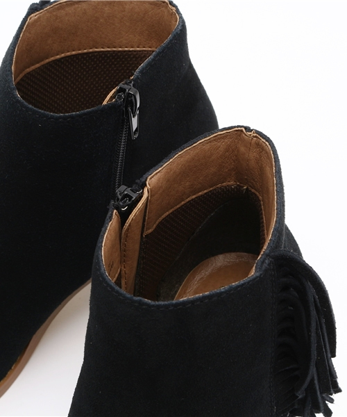 mio notis（ミオノティス）の「フリンジヒールブーツ（ブーツ・レディース・ベージュ/ブラック・37/38/39/36）」の7枚目の写真