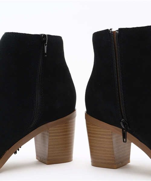 mio notis（ミオノティス）の「フリンジヒールブーツ（ブーツ・レディース・ベージュ/ブラック・37/38/39/36）」の8枚目の写真