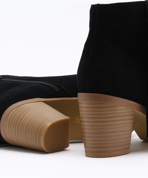 mio notis（ミオノティス）の「フリンジヒールブーツ（ブーツ・レディース・ベージュ/ブラック・37/38/39/36）」の9枚目の写真