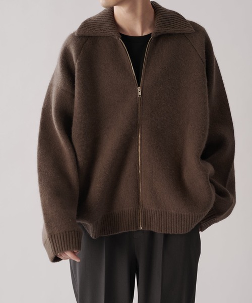 Lui's（ルイス）の「接結ニットブルゾン（ニット/セーター）」 - WEAR