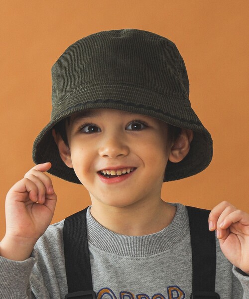B:MING by BEAMS（ビーミングバイビームス）の「コーデュロイ テープ ハット（ハット・キッズ・ホワイト系その他5/レッド系その他5/オリーブ・ONE SIZE）」の10枚目の写真