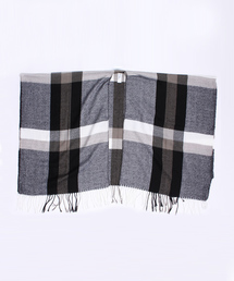 AZUL by moussy | AC チェックポンチョ型ストール(ストール/ショール)