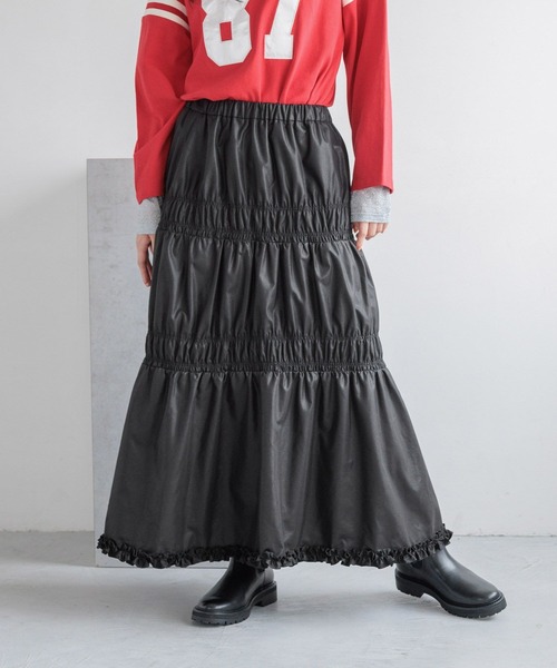 LOWRYS FARM(ローリーズファーム)の「アソートシャーリングスカート 133505(スカート・レディース・ブラック/シルバー/ブルー/ブラック系その他・FREE)」の19枚目の写真