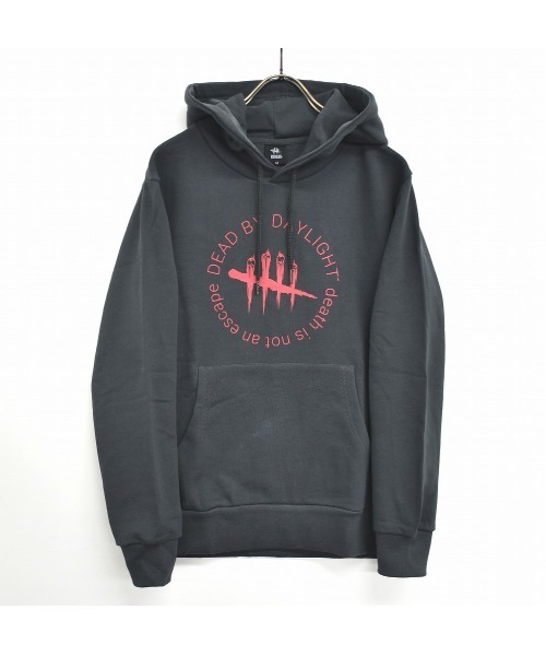 DEAD BY DAYLIGHT 【デッドバイデイライト】 CIRCLE LOGO プルパーカー ブラック（パーカー）｜RUGGEDWORKS（ラゲッドワークス） 5,500円
