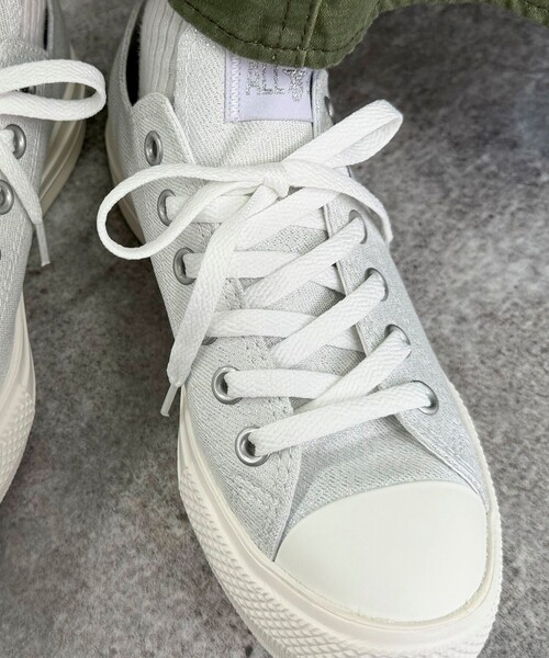 AVANT CONVERSE（アヴァンコンバース）の「【CONVERSE/コンバース】オールスターライトシャイニーキャンバス（スニーカー・レディース・シルバー/ゴールド・24.5/23.5）」の5枚目の写真
