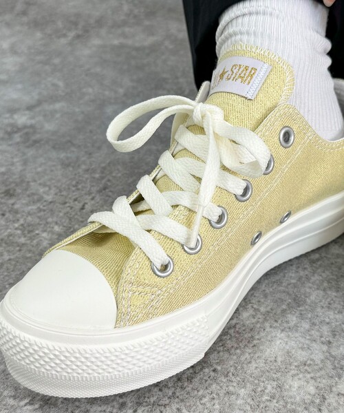 AVANT CONVERSE（アヴァンコンバース）の「【CONVERSE/コンバース】オールスターライトシャイニーキャンバス（スニーカー・レディース・シルバー/ゴールド・24.5/23.5）」の8枚目の写真