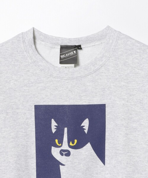 BEAMS T（ビームスティー）の「BEAMS T / EYE TO EYE CREW SWEAT（スウェット・メンズ・ライトグレー/ダークブラウン・S/M/L/XL）」の7枚目の写真