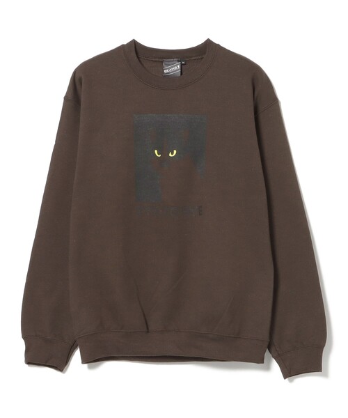 BEAMS T（ビームスティー）の「BEAMS T / EYE TO EYE CREW SWEAT（スウェット・メンズ・ライトグレー/ダークブラウン・S/M/L/XL）」の12枚目の写真