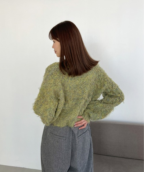 セール】ミックスシャギーショートニット（ニット/セーター）｜Olu