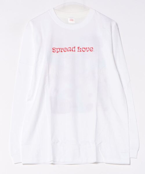 sunny branch(サニーブランチ)の「★Spread Love★ オリジナルプリント L/S T(Tシャツ/カットソー・レディース・ブラック/ホワイト・LARGE/MEDIUM)」の1枚目の写真