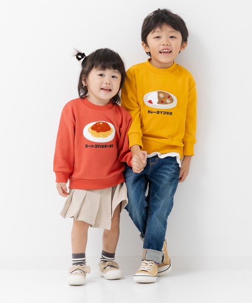 chil2(チルツー)の「サガラ刺繍 トレーナー(スウェット・キッズ・ピンク/レッド/ネイビー/オレンジ・80cm/90cm/100cm/110cm/120cm/130cm)」の12枚目の写真