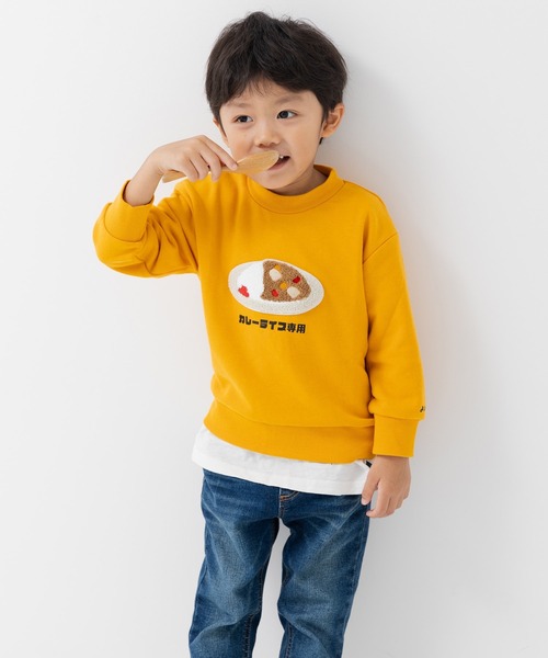 chil2(チルツー)の「サガラ刺繍 トレーナー(スウェット・キッズ・ピンク/レッド/ネイビー/オレンジ・80cm/90cm/100cm/110cm/120cm/130cm)」の10枚目の写真