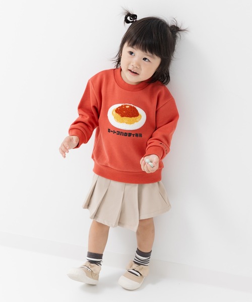 chil2(チルツー)の「サガラ刺繍 トレーナー(スウェット・キッズ・ピンク/レッド/ネイビー/オレンジ・80cm/90cm/100cm/110cm/120cm/130cm)」の7枚目の写真