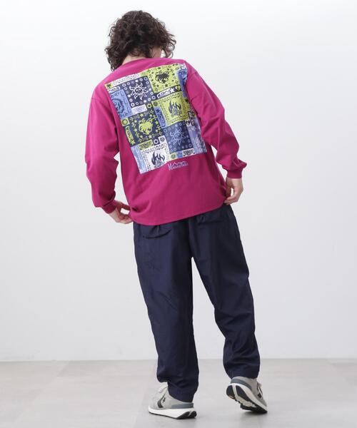MANASTASH(マナスタッシュ)の「MANASTASH/マナスタッシュ/RE:CTN L/S TEE BANDANA(Tシャツ/カットソー・メンズ・ホワイト/ピンク/ブラック・S/XL/L/M)」の7枚目の写真