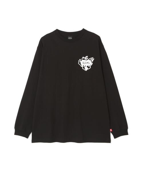 MANASTASH(マナスタッシュ)の「MANASTASH/マナスタッシュ/RE:CTN L/S TEE BANDANA(Tシャツ/カットソー・メンズ・ホワイト/ピンク/ブラック・S/XL/L/M)」の9枚目の写真