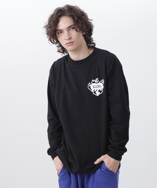 MANASTASH(マナスタッシュ)の「MANASTASH/マナスタッシュ/RE:CTN L/S TEE BANDANA(Tシャツ/カットソー・メンズ・ホワイト/ピンク/ブラック・S/XL/L/M)」の11枚目の写真