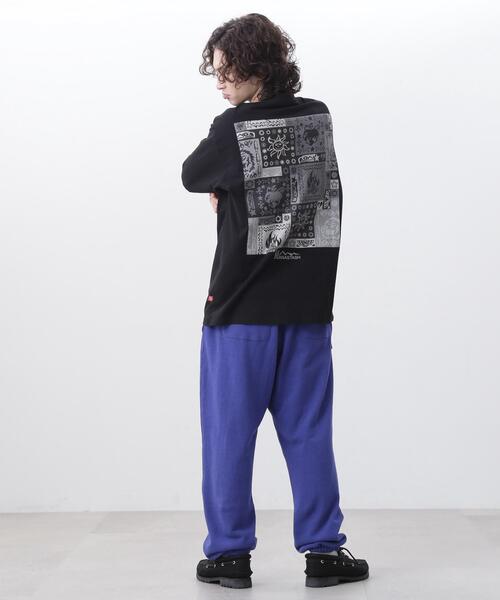MANASTASH(マナスタッシュ)の「MANASTASH/マナスタッシュ/RE:CTN L/S TEE BANDANA(Tシャツ/カットソー・メンズ・ホワイト/ピンク/ブラック・S/XL/L/M)」の12枚目の写真