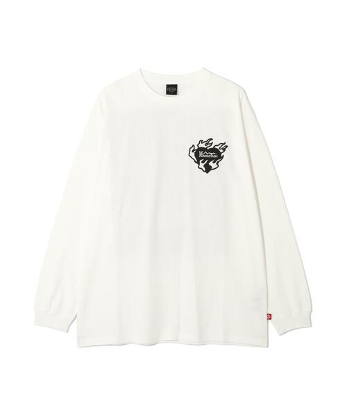 MANASTASH(マナスタッシュ)の「MANASTASH/マナスタッシュ/RE:CTN L/S TEE BANDANA(Tシャツ/カットソー・メンズ・ホワイト/ピンク/ブラック・S/XL/L/M)」の14枚目の写真