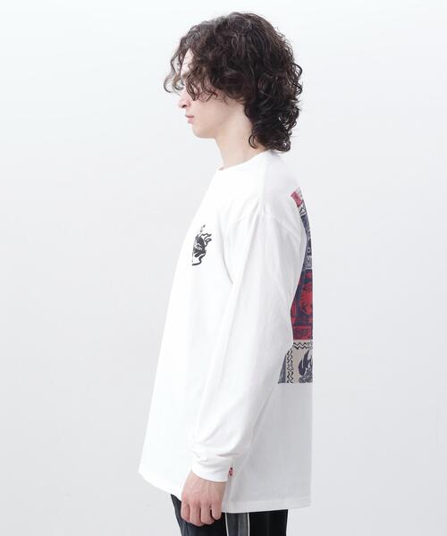 MANASTASH(マナスタッシュ)の「MANASTASH/マナスタッシュ/RE:CTN L/S TEE BANDANA(Tシャツ/カットソー・メンズ・ホワイト/ピンク/ブラック・S/XL/L/M)」の19枚目の写真