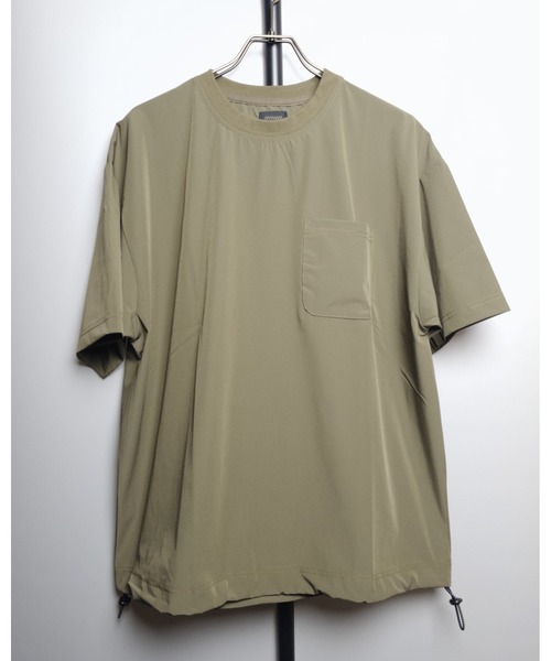 【セール】MMMM/アイスファブリック裾絞れるTEE（Tシャツ/カットソー）｜MMMM（エムエムエムエム）