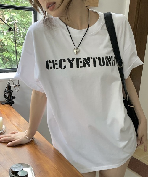 Vipoa(ヴィポア)の「カジュアルプリントTシャツ(Tシャツ/カットソー・レディース・ホワイト/グレー/ブラック・FREE)」の15枚目の写真