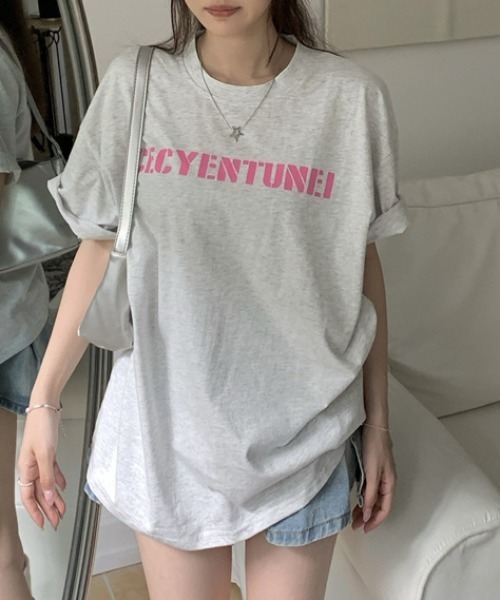 Vipoa(ヴィポア)の「カジュアルプリントTシャツ(Tシャツ/カットソー・レディース・ホワイト/グレー/ブラック・FREE)」の9枚目の写真