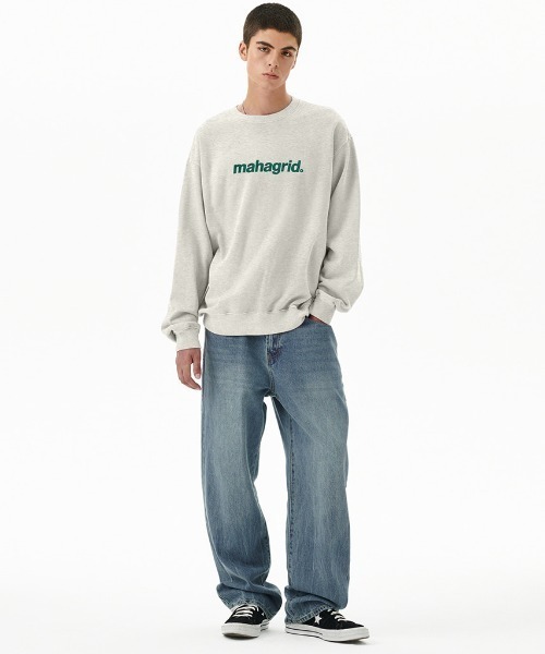 MAHAGRID(マハグリッド)の「『mahagrid/マハグリッド』BASIC LOGO SWEATSHIRT/ベーシックロゴ スウェット(スウェット・レディース・ネイビー/ピンク/グレー/チャコールグレー/アイボリー・S/M/L/XL)」の12枚目の写真