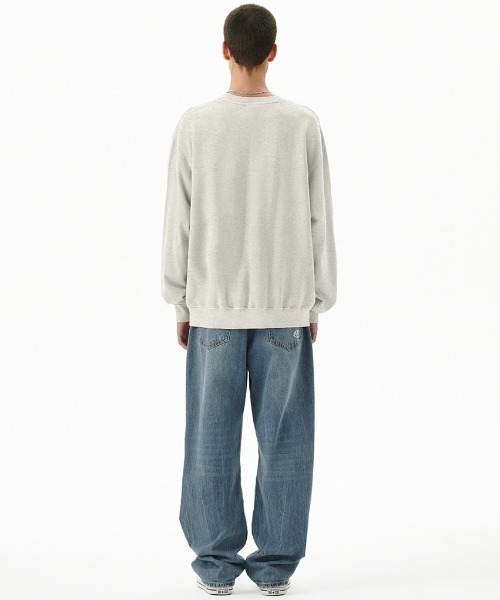 MAHAGRID(マハグリッド)の「『mahagrid/マハグリッド』BASIC LOGO SWEATSHIRT/ベーシックロゴ スウェット(スウェット・レディース・ネイビー/ピンク/グレー/チャコールグレー/アイボリー・S/M/L/XL)」の13枚目の写真