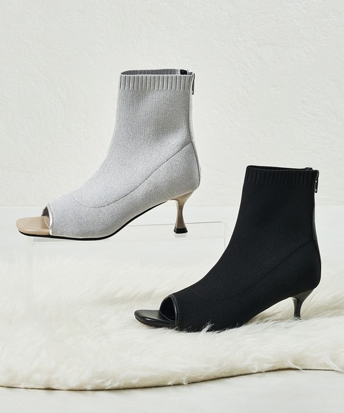 ALEXANDERWANG オープントゥ ブーティ ヒール ALEXANDERWANG オープン