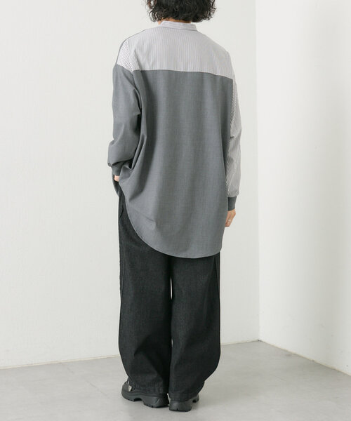 ear papillonnerSUM1STYLEスミ スタイルニットコンビシャツ ear PAPILLONNER（イアパピヨネ）の「【SUM1 STYLE（スミ スタイル