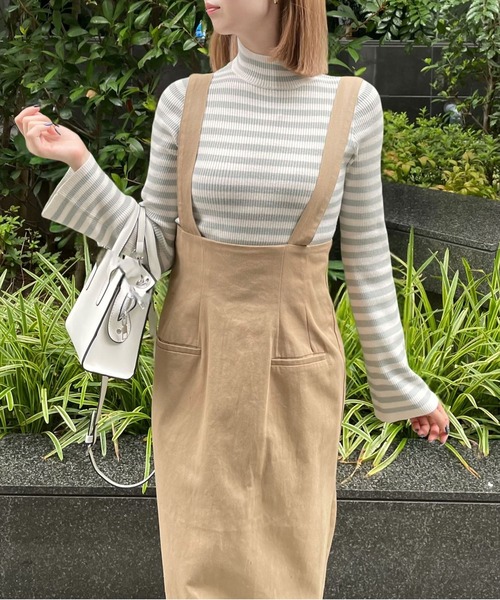 セール】【低身長用サイズ有】サスペンダー付きタイトスカート [大人