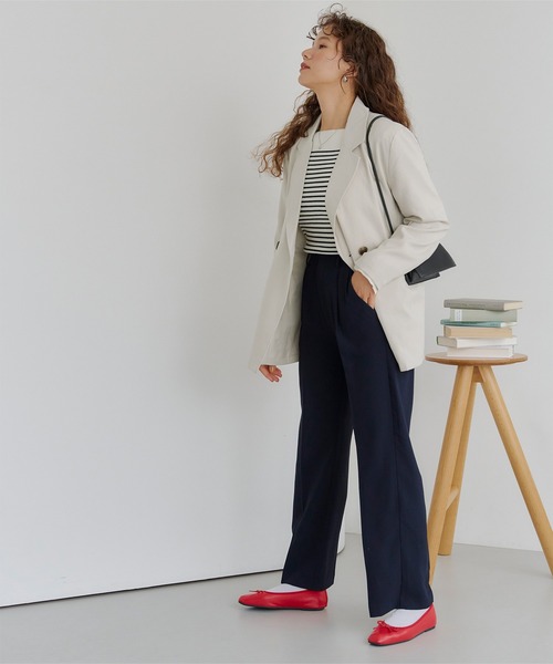 titivate（ティティベイト）の「ツイルビッグテーラードジャケット（テーラードジャケット・レディース・グレイッシュベージュ/ブラック/グレー・FREE）」の16枚目の写真