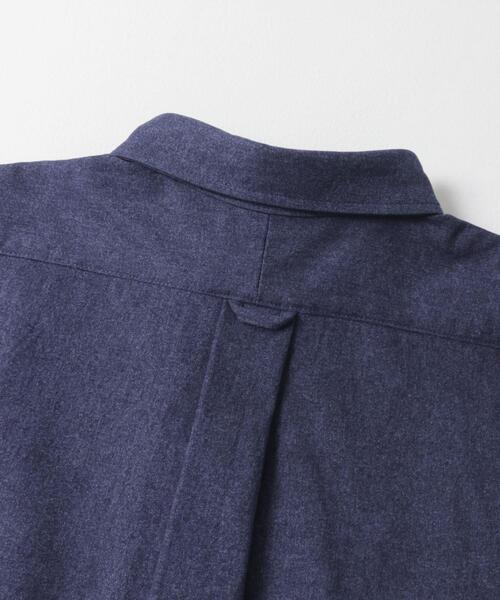 ITEMS URBANRESEARCH（アイテムズ アーバンリサーチ）の「裏起毛デニム レギュラーカラーシャツ（シャツ/ブラウス・メンズ・ブルー/ブラック・MEDIUM/LARGE）」の12枚目の写真