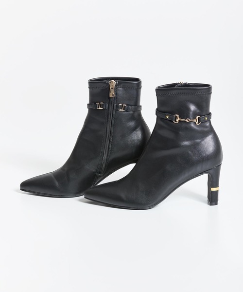 NOELA(ノエラ)の「2WAYベルトショートブーツ(ブーツ・レディース・ブラック/ブラウン/ベージュ・S/M/L)」の4枚目の写真