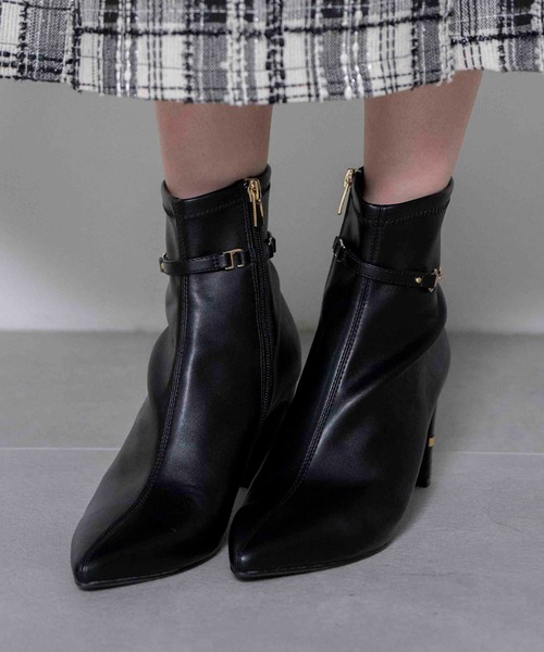 NOELA(ノエラ)の「2WAYベルトショートブーツ(ブーツ・レディース・ブラック/ブラウン/ベージュ・S/M/L)」の8枚目の写真