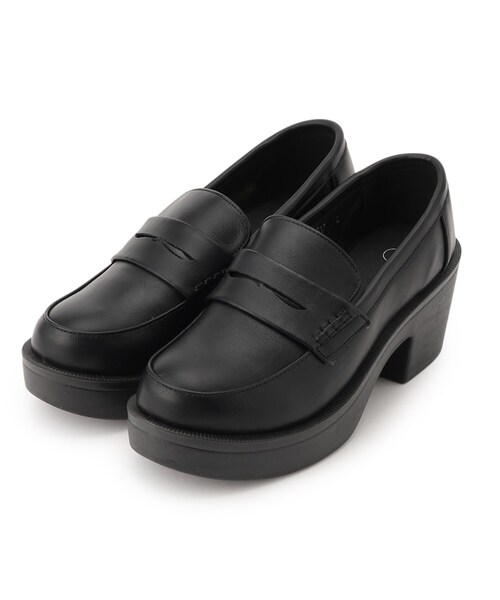 cs T&P(シーエスティーアンドピー)の「厚底ローファーパンプス(パンプス・レディース・ブラック/ブラック系1・S/M/L/LL)」の3枚目の写真
