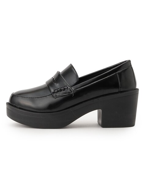 cs T&P(シーエスティーアンドピー)の「厚底ローファーパンプス(パンプス・レディース・ブラック/ブラック系1・S/M/L/LL)」の6枚目の写真