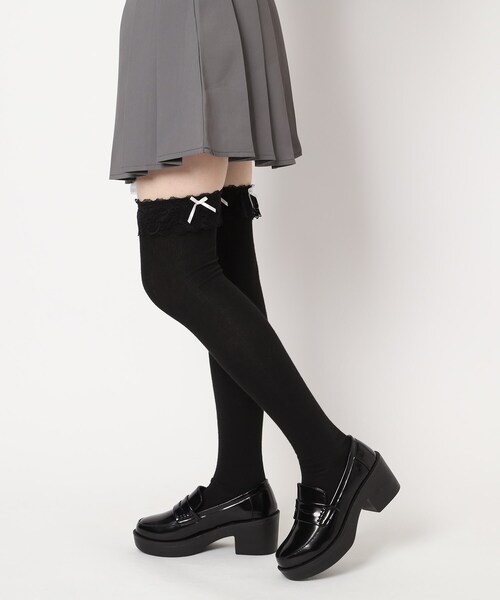 cs T&P(シーエスティーアンドピー)の「厚底ローファーパンプス(パンプス・レディース・ブラック/ブラック系1・S/M/L/LL)」の13枚目の写真